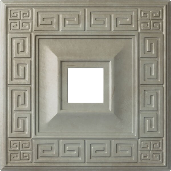 Ekena Millwork Eris Ceiling Medallion (Fits Canopies up to 9 7/8"), 18"W x 18"H x 3 1/2"ID x 1 1/8"P, Flash Gold CM18ERFLS - main